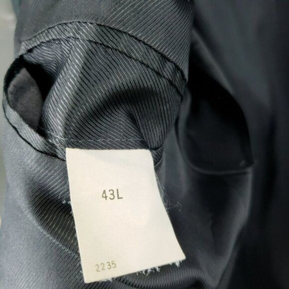 Oscar de‎ la Renta Pinstripe Blazer Jacket Men's Size 43L Dark Gray - Picture 5 of 8